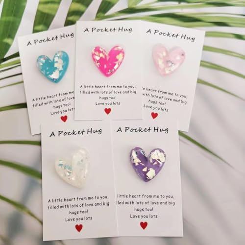 Pocket Hug Heart With Greeting Cards Mini Cute Heart Hug To Pocket Whoever Decoration Message Heartwarming Carry Hug L4v1 von BOWTONG