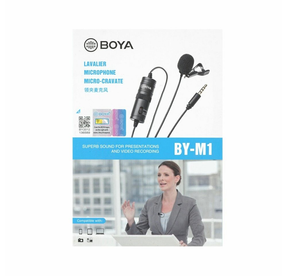 BOYA Boya BY-M1 Lavaliermikrofon schwarz Headset von BOYA