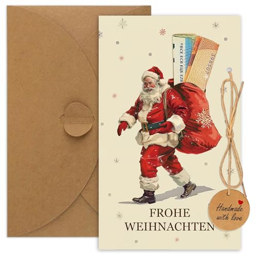 5er Geldgeschenk Weihnachten,Geldkarte Weihnachten,Gutschein Verpackung Weihnachten Geldgeschenke,Weihnachtskarten mit umschlag,Weihnachtskarte Geldgeschenk,Weihnachtsgeschenke Nikolaus Geschenke von BOYATONG