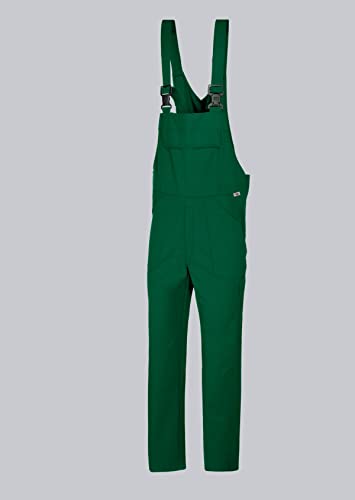 BP 1681-558-74-XLs Unisex Arbeits-Latzhose, mit elastischer, verstellbarer Taille, 245,00 g/m² Stoffmischung, mittelgrün, XLs von BP