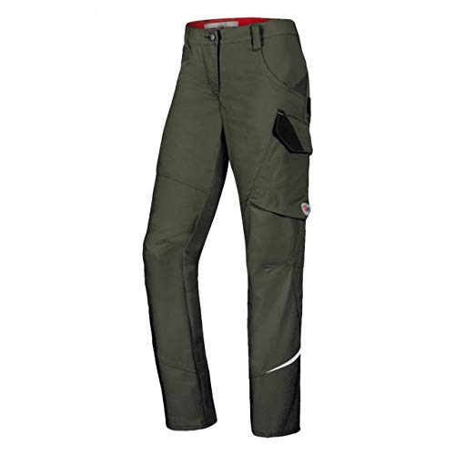 BP 1981-570-73 Schmale Arbeitshose für Damen - Schlanke Silhouette - Stretchmaterial - Elastischer Bund - 65% Polyester, 35% Baumwolle - Normale Passform - Größe: 50n - Farbe: oliv BP 1981-570-73 Schmale Arbeitshose für Damen - Schlanke Silhouette - Stretchmaterial - Elastischer Bund - 65% Polyester, 35% Baumwolle - Normale Passform - Größe: 50n - Farbe: oliv von BP
