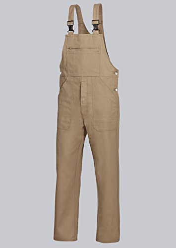 BP Workwear Basic 1413-060-44 Latzhose - Verstellbarer Bund - Kunststoff-Clip-Verschlüsse - Reine Baumwolle - Stämmige Passform - Größe: 24 - Farbe: sand BP Workwear Basic 1413-060-44 Latzhose - Verstellbarer Bund - Kunststoff-Clip-Verschlüsse - Reine Baumwolle - Stämmige Passform - Größe: 24 - Farbe: sand von BP