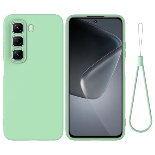 BRAND SET Schutzhülle für Infinix Hot 50 Hülle, Silikonhülle Kratzfeste Schutzhülle mit Mikrofaser-Innenfutter Handytasche Case für Infinix Hot 50 Handy Hüllen (Mintgrün) von BRAND SET