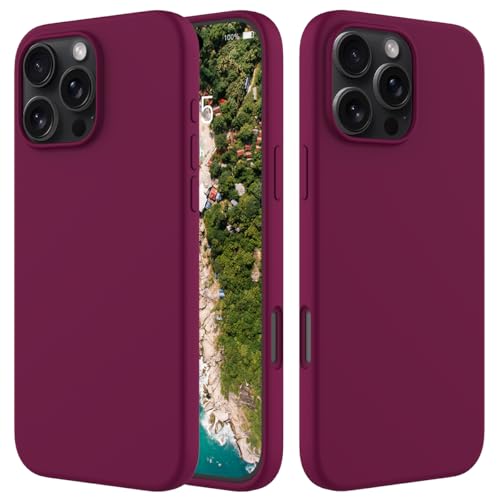 BRAND SET Schutzhülle für iPhone 16 Plus Hülle, Silikonhülle Kratzfeste Schutzhülle mit Mikrofaser-Innenfutter Handytasche Case für iPhone 16 Plus Handy Hüllen (Violett) von BRAND SET