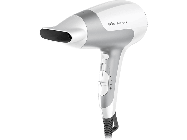 BRAUN Satin Hair 5 HD 580 mit IONTEC Haartrockner Weiß/Silber (2500 Watt) von BRAUN