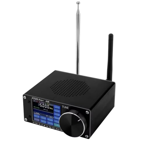 BRCUAT ATS25 Pro+ Unterstützt Bluetooth, WLAN, AIR-Band FM, SW, SSB, MW, LW, AIR, SDR-Empfänger, Aviation-Band-Empfänger, Firmware 4.2 SI5351 von BRCUAT