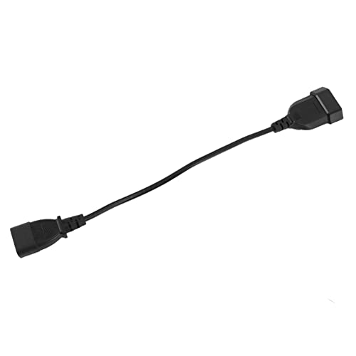 BRCUAT Power Adapter Kabel, IEC 320 C14 Stecker Stecker eine EuropäIsches 7/16 2-Poliges Buchse Power Kabel für USV PDU von BRCUAT