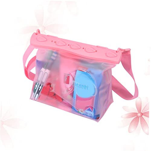 BRIGHTFUFU Multifunktionale wasserdichte Tasche Rosa PVC Trockentasche Mit Hüftgurt Und Handy Halterung Ideal Zum Angeln Segeln Strand Und Wasserparks Großformat von BRIGHTFUFU