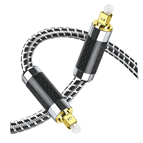 BRIGHTFUFU Optisches Audiokabel 1 Meter Flexibles Toslink Stecker Stecker Kabel Für High Fidelity Sound Ideal Für TV Verstärker Lautsprecher Und Soundbar Perfekt Adapter Oder von BRIGHTFUFU