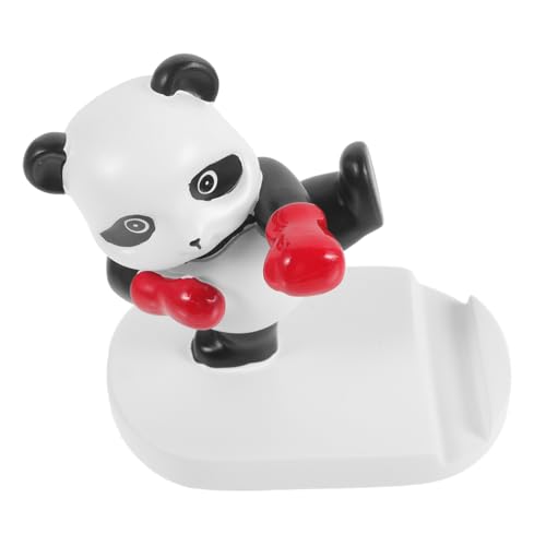 BRIGHTFUFU Telefonhalter Desktop Statue Anime Harz den für Handy Unterstützung Ornament Handyhalter Tischtelefonhalter Cartoon Schreibtisch Panda Telefonständer von BRIGHTFUFU