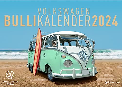 BRISA VW Collection - Volkswagen Jahres-Wand-Kalender-Planer 2024 mit VW Bulli T1 Bus Motiven (Groß/70x50cm) von BRISA