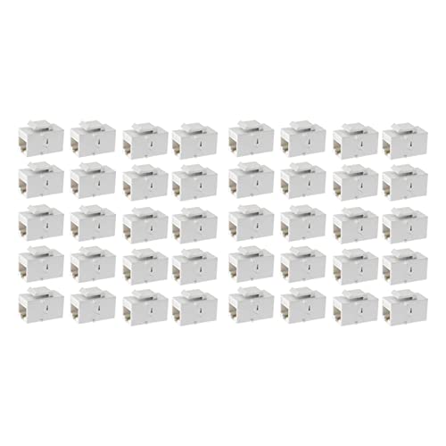 Aflytep Ethernet-Koppler, 40-Pack Cat6 Rj45-Buchse Inline-Buchsen von BRIUERG