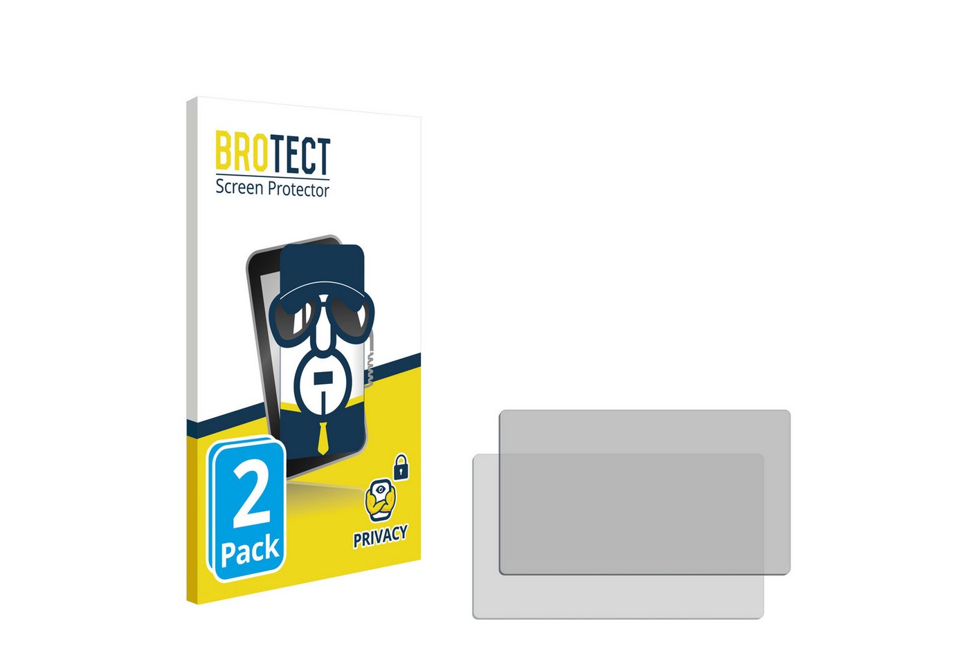 BROTECT Displayschutzfolie Sichtschutzfolie für 6.9 cm (2.7 Zoll) [58 x 33 mm], 2 Stück, Anti-Spy Privacy Sichtschutz Blickschutzfolie Blaulicht-Schutz von BROTECT