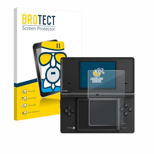 BROTECT Entspiegelungs Schutzglas für Nintendo DSi Schutzfolie Panzer Folie Glas Matt [Extrem Kratzfest 9H, Anti-Reflex, Anti-Fingerprint] von BROTECT