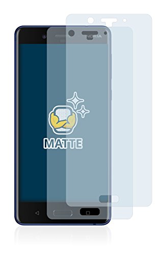 BROTECT Entspiegelungs-Schutzfolie für Nokia 8 (2 Stück) Matte Displayschutz-Folie, Anti-Reflex, Anti-Fingerprint von BROTECT