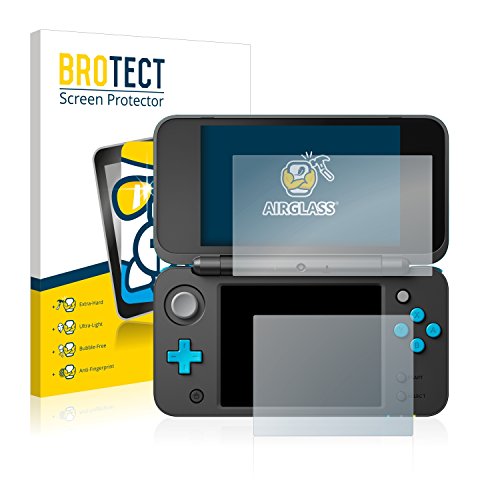 BROTECT Schutzglas für Nintendo 2DS XL Schutzfolie Panzer Folie Glas [Extrem Kratzfest 9H, Anti-Fingerprint, Ultra-Transparent] von BROTECT