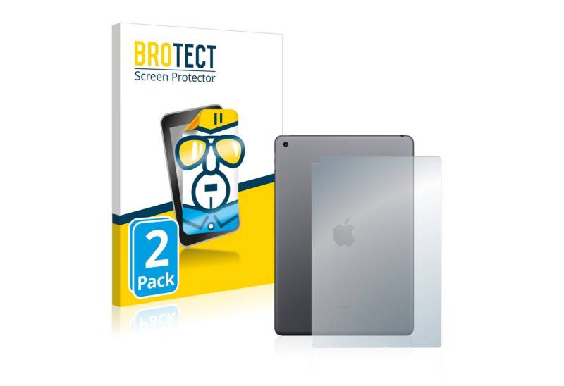 BROTECT Schutzfolie für Apple iPad 10.2" WiFi Cellular 2021 (Rückseite, 9 Gen), Displayschutzfolie, 2 Stück, Folie klar von BROTECT