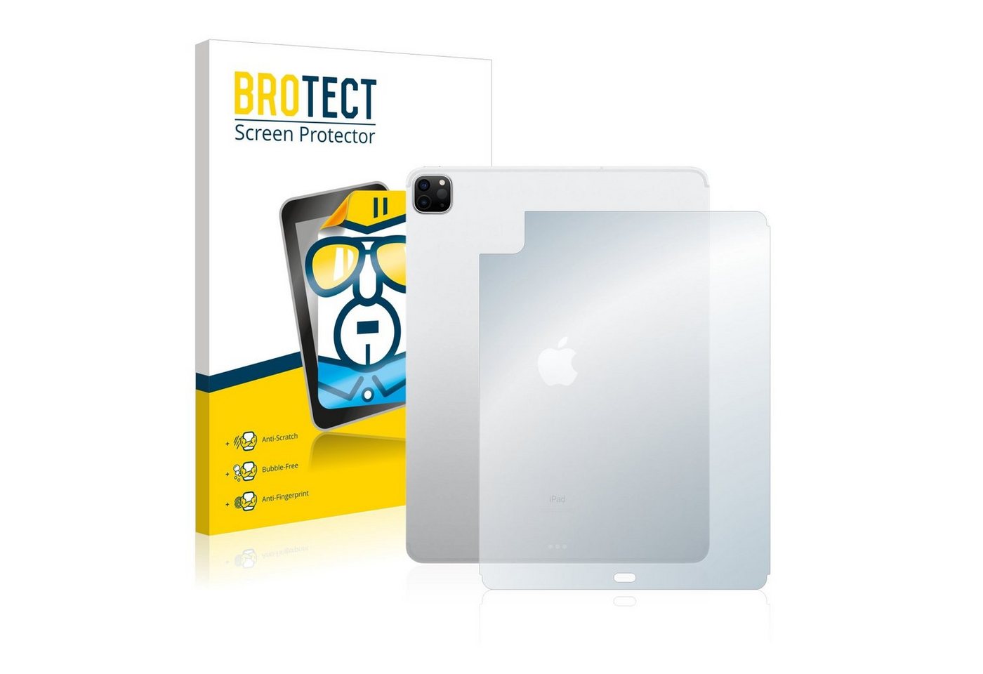 BROTECT Schutzfolie für Apple iPad Pro 12.9" WiFi 2020 (Rückseite, 4. Gen), Displayschutzfolie, Folie klar von BROTECT