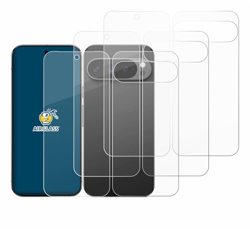 BROTECT Schutzglas für Google Pixel 9 Pro XL (Display+Rückseite) (6 Stück) Schutzfolie Panzer-Folie Glas [Extrem Kratzfest 9H, Anti-Fingerprint, von BROTECT