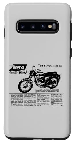 Hülle für Galaxy S10 BSA Royal Star 500 Motorrad Zeitungsanzeige von BSA