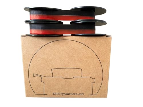 Schreibmaschinenband Erika – BSIE TYPEWRITERS (2 x Schwarz & Rot) von BSIE Typewriters