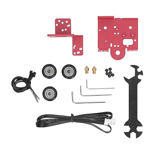 3D-Drucker-Extruder-Metallbett-Kit, hochpräzises, flammhemmendes Messing-ABS für die Ender3-Serie von BTCKFC