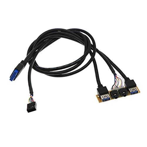 BTGHPI Kabel PC Computer für Gehäuse PCB Frontpanel USB 3.0 + USB 2.0 Radio Port Mic Motherboard Anschluss I/O Board Intern von BTGHPI