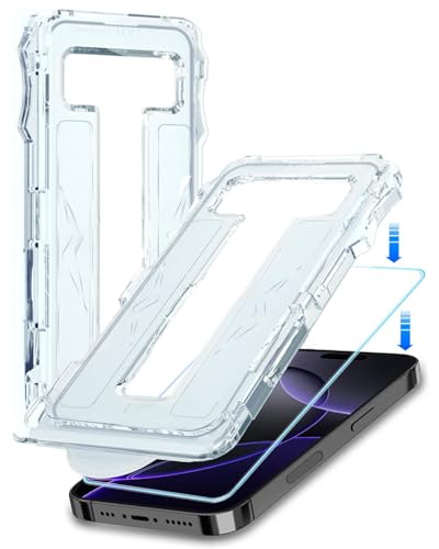 BTH Schutzfolie für iPhone 16 Pro Max Vollständige Abdeckung Flexible TPU Schutzfolie Hybrid Hülle-freundlich - 3 PACK von BTH