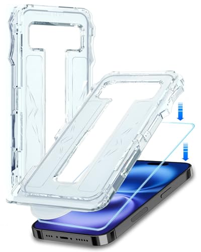 BTH Schutzfolie für iPhone 16 Vollständige Abdeckung Flexible TPU Schutzfolie Hybrid Hülle-freundlich - 2 PACK von BTH