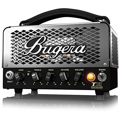 Bugera T5 INFINIUM 5 Watt Cage-Style Röhrenverstärker Topteil mit INFINIUM Tube Life Multiplier und Reverb von BUGERA