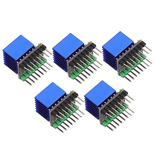 BUGUUYO 5 Stück 42 3d drucker zubehör engine stepper motor driver Reprap Motor Treiber stille Fahrer Step-Stick-Mute-Treiber Motherboard-Treiber Steuerplatinenmodul Schrittmotortreiber Abs von BUGUUYO