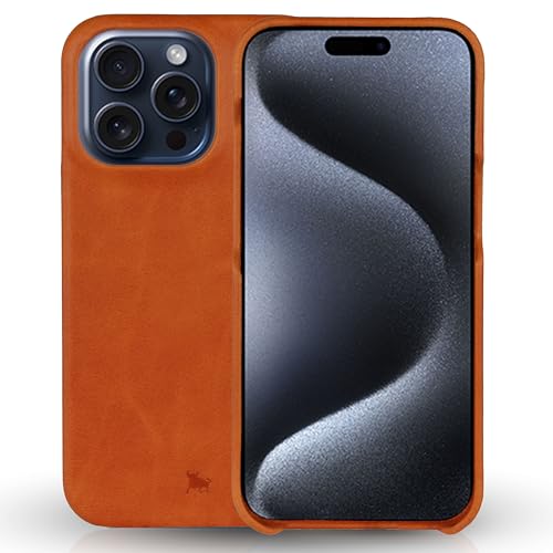 BULLAZO Menor Classic – kompatibel mit iPhone 15 Pro Max magnetische Schutzhülle aus hochwertigem Leder 6,7“, Cognac BULLAZO Menor Classic – kompatibel mit iPhone 15 Pro Max magnetische Schutzhülle aus hochwertigem Leder 6,7“, Cognac von BULLAZO Business Accessoires