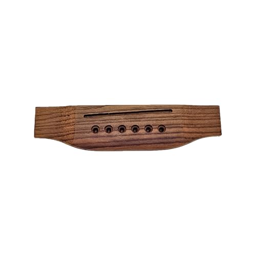 Holzbrücke für Volksgitarre, 6 Saiten, untere Holzsättel, Gitarrenbrücke, 101,6 cm (40/41 Zoll), Folk-Gitarren-Brücke, Zubehör von BUMMPI