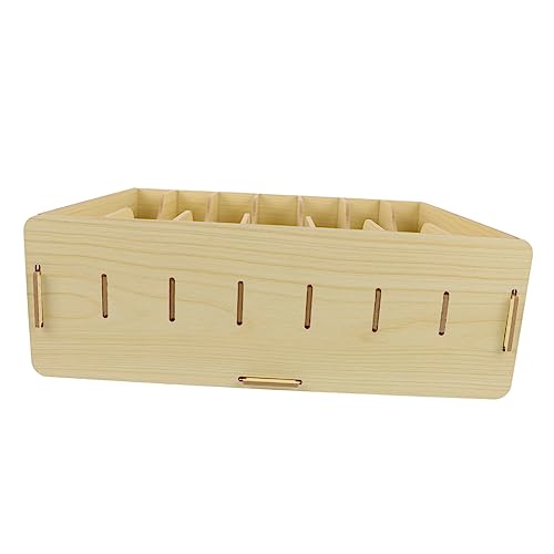 BUTIFULSIC Vintage Holz Multifunktions Desktop Organiser Für Wohnzimmer Schlafzimmer Büro Einfacher Behälter Für Handy Schlüssel Accessoires von BUTIFULSIC