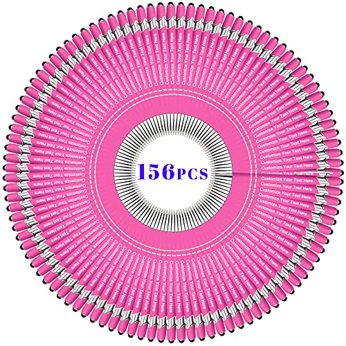 Bis Zu 300 Stück Personalisierbarer Kugelschreiber, Personalisierter Metall Stift mit Stylus, Kugelschreiber mit Namen, Logo, Nachricht Gravur Geschenk für Frauen Männer-156 Stück von BVlleorueoi