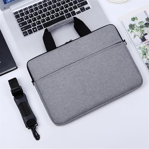 Computertasche Business-Stil Laptop-Tasche 15,6 14 13 Zoll tragbarer Computer Schutzhülle Notebook-Hülle FüR Computer(Grey,15.6-inch) von BXPZFXSR