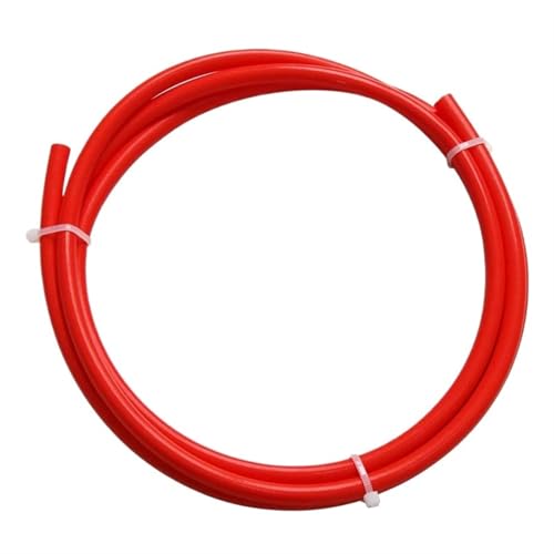 Glattes Rohr 1 Meter FEP PTFE-Schlauch ID 0,5 mm 1 mm 2 mm 2,5 mm 3 mm 4 mm F46 isolierter Schlauch starres Rohr 600 V for 3D-Drucker-Teilerohr Weniger Reibung(Red,ID 7mm x 9mm OD) von BYBYB