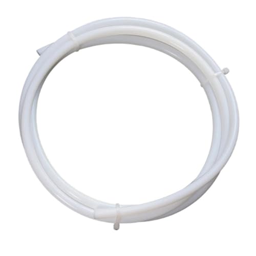 Glattes Rohr 1 Meter FEP PTFE-Schlauch ID 0,5 mm 1 mm 2 mm 2,5 mm 3 mm 4 mm F46 isolierter Schlauch starres Rohr 600 V for 3D-Drucker-Teilerohr Weniger Reibung(White,ID 1mm x 2mm OD) von BYBYB