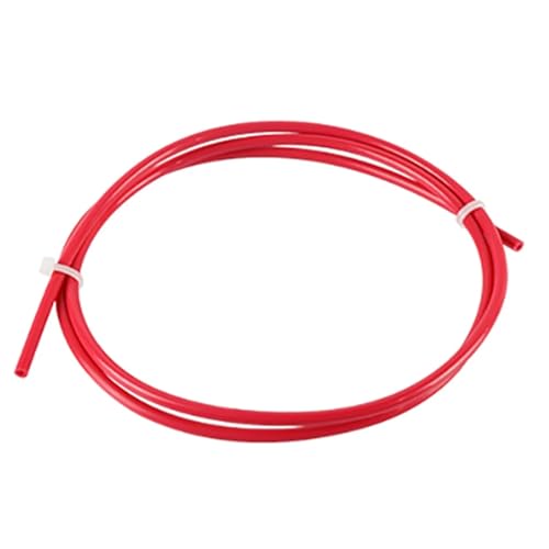 Glattes Rohr 1 Meter Innendurchmesser, 2 mm Außendurchmesser, 4 mm PTFE-Schlauch for 3D-Druckerteil, Rohrextruder, heißes Ende Weniger Reibung(Red,ID2mm OD4mm) von BYBYB