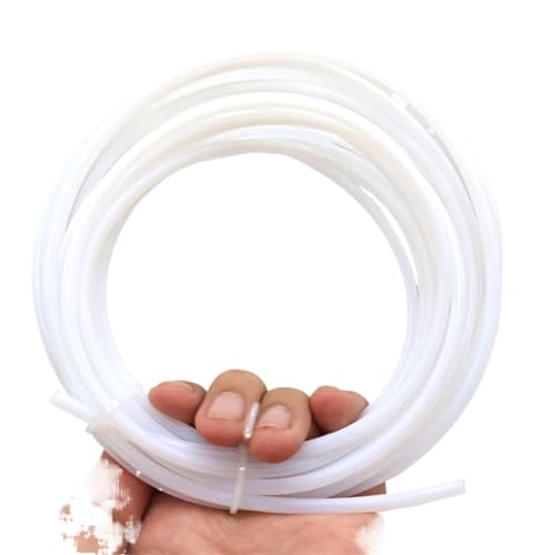 Glattes Rohr 5 Meter 10 Meter PTFE-Rohr Rohr-ID 2 mm 3 mm 4 mm Rohr for Hot-End-Extruder 3D-Druckerteile 1,75 mm 3 mm Filament Weniger Reibung(White,5 meter 2mmx4mm) von BYBYB