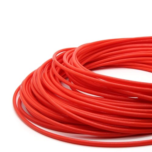 Glattes Rohr PTFE-Schlauch Teflon for 1,75 mm 3,0 mm Hot-End-Extruder 3D-Druckerteile Weniger Reibung(Red,2 meter ID 2mm OD 3mm) von BYBYB