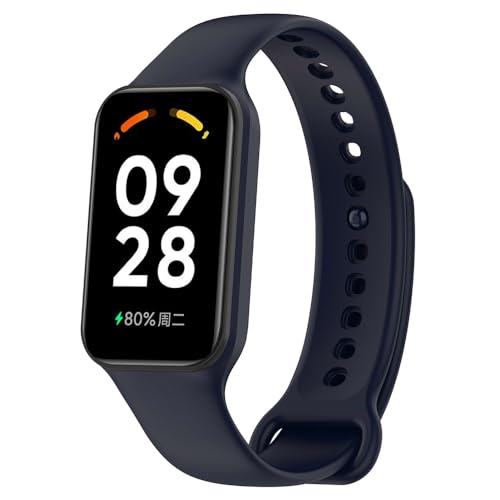 BYISYUE Ersatzarmband für Xiaomi Smart Band 8 Active/Redmi Band 2, Sport Armband Uhrenarmband, Silikon Armbänder für Xiaomi Mi Band 8 Active/Redmi Band 2 von BYISYUE