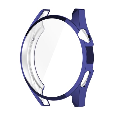 Hülle für Huawei Watch GT 3 46mm Schutzfolie Schutzhülle, Silicone TPU Displayschutz Case Cover, Anti-Kratz Anti-Staub Schutz Gehäuse für Huawei Watch GT 3 46mm (Navy) von BYISYUE