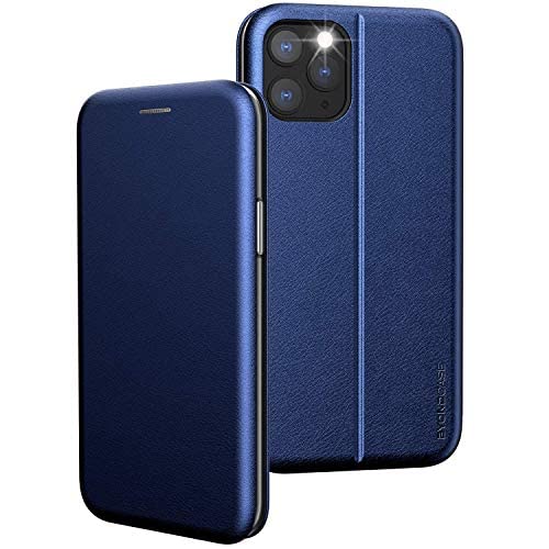 BYONDCASE iPhone 11 Pro Handytasche Blau [iPhone 11 Pro Hülle PU-Leder Flip-Case] iPhone 11 Pro Handyhülle 360 Grad Fullbody Rundumschutz kompatibel mit dem iPhone 11 Pro von BYONDCASE