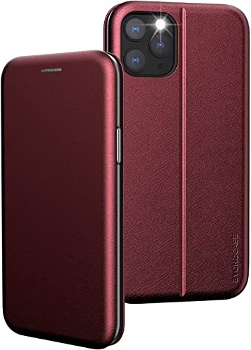 BYONDCASE iPhone 11 Pro Klapphülle Rot [iPhone 11 Pro PU-Leder Flip-Case] iPhone 11 Pro Hülle, 360 Grad Fullbody Rundumschutz Handytasche kompatibel mit dem iPhone 11 Pro von BYONDCASE