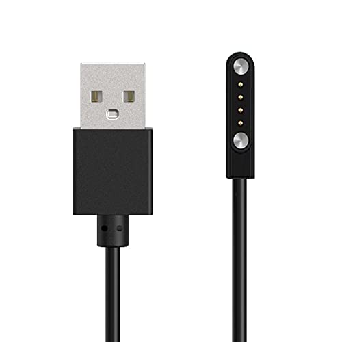 BYUTFA Uhren-Ladekabel, USB-Ladekabel, USB2.0-Stecker auf 4-poliges magnetisches Saugladegerät, Adapterkabel für 4-polige 9-mm-3.0-Space-Smartwatches von BYUTFA