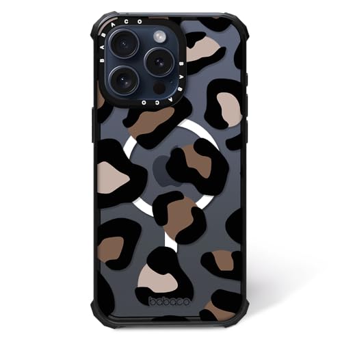 Babaco ERT Group Original und Offiziell Lizenziertes Muster Animals 008 Magnetisch Handyhülle für iPhone 14 PRO Case, Zoll Kompatibel mit MagSafe, stoßfest, Hülle, Brown von Babaco