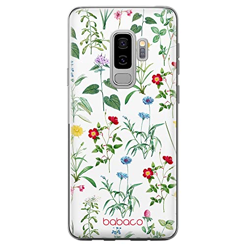 Babaco ERT Group Handyhülle für Samsung S9 Plus Original und offiziell Lizenziertes Muster Flowers 042 optimal an die Form des Handy angepasst, hülle aus TPU von Babaco