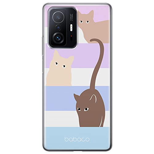 Babaco ERT Group Handyhülle für Xiaomi 11T 5G / 11T PRO 5G Original und offiziell Lizenziertes Muster Cats 014 optimal an die Form des Handy angepasst, hülle aus TPU von Babaco