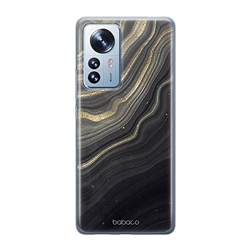 Babaco ERT Group Handyhülle für Xiaomi 12 / 12X Original und offiziell Lizenziertes Muster Marble 009 optimal an die Form des Handy angepasst, hülle aus TPU von Babaco